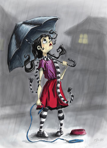 Supposed to rain cats and dogs...